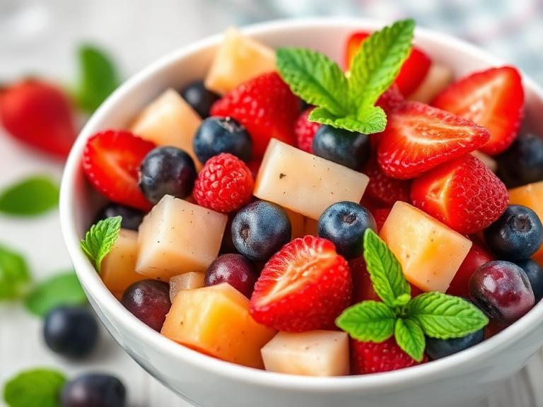 Frischer Früchtebecher
